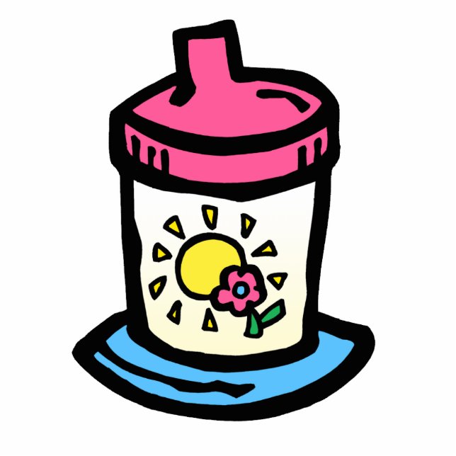 sippy Schale Freistehende Fotoskulptur (Vorne)