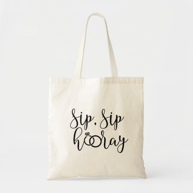 Sipsip-Hooray Junggeselinnen-Abschied Tragetasche (Vorne)
