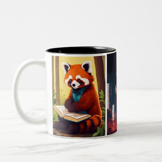 "SipStyle Elegance: Chic Cups Collection" Zweifarbige Tasse (Links)