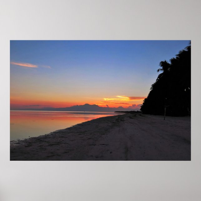 Siquijor Beach Sunset Poster (Vorne)