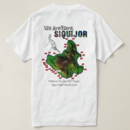 Siquijor Karte 【 nur Druck zurückdrucken T-Shirt