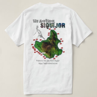 Siquijor Karte 【 nur Druck zurückdrucken T-Shirt
