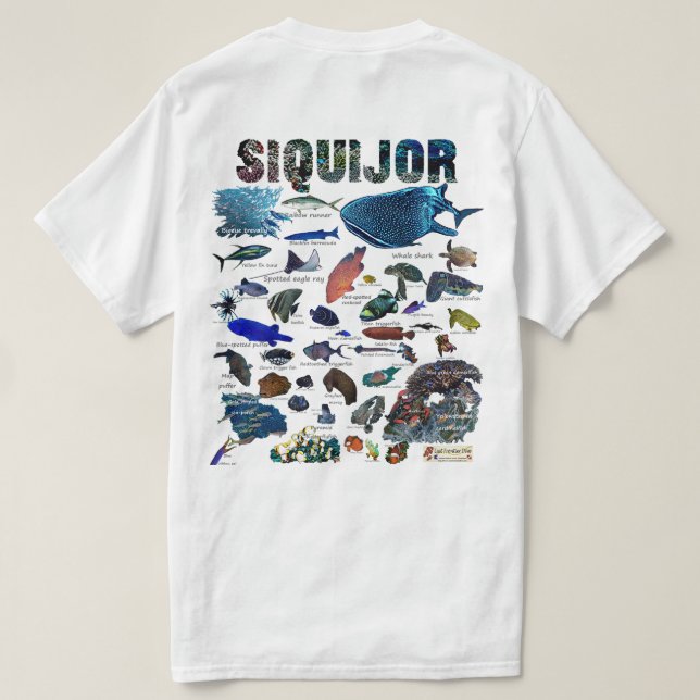 Siquijor Underwater World T-Shirt (Design Rückseite)
