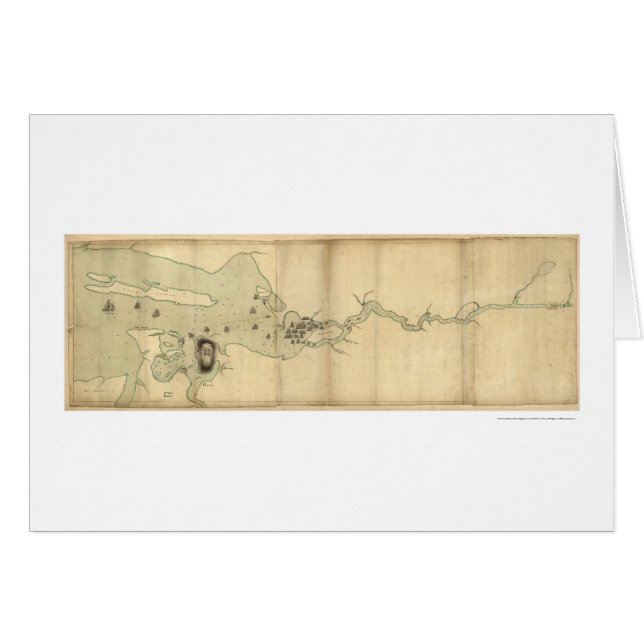 Sir Collyers Fleet auf Penobscot Fluss-Karte - (Vorderseite (Horizontal))