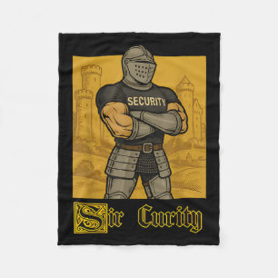 Sir Curity Funny Security Pub Knight Medieval Meme Fleecedecke