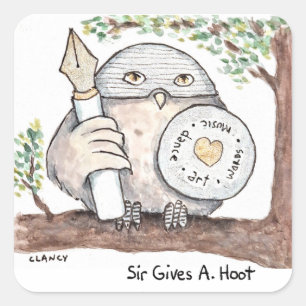 Sir Donne Un Autocollant De Hoot