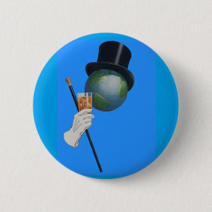 Sir Earth hat einen Cocktail Button