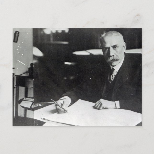 Sir Edward Elgar arbeitet an einer orchestralen Pa Postkarte (Vorderseite)