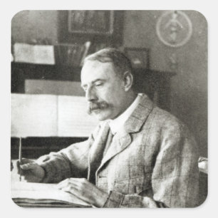 Sir Edward Elgar Quadratischer Aufkleber