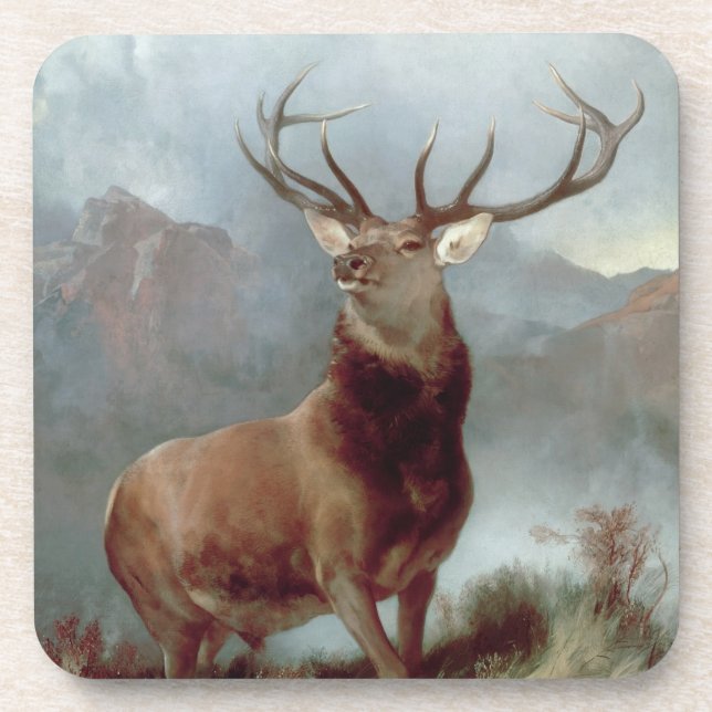 Sir Edwin Landseer | Monarch of the Glen, 1851 Getränkeuntersetzer (Vorderseite)