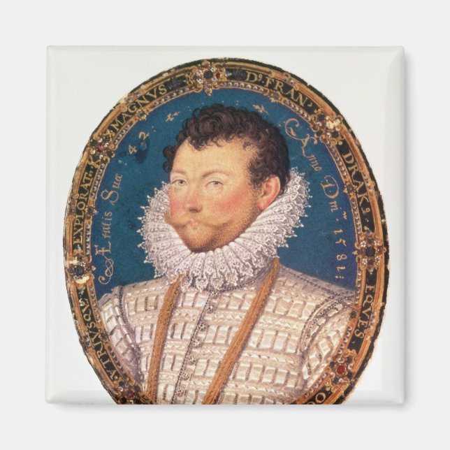 Sir Francis Drake, 1581 Magnet (Vorne)