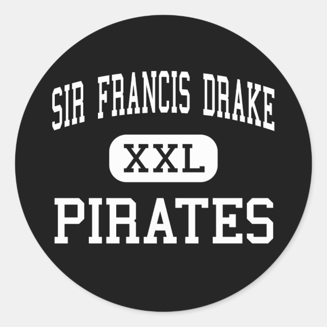 Sir Francis Drake - Pirates - Hoch - San Anselmo Runder Aufkleber (Vorderseite)