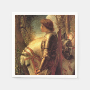 Sir Galahad (Arthurischer Ritter des Runden Tische Serviette