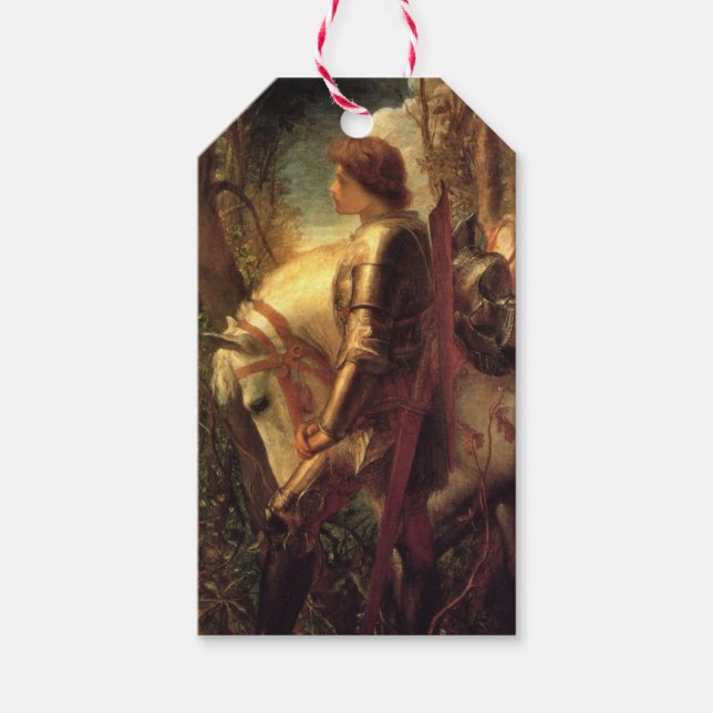 Sir Galahad (von George Frederick Watts) Geschenkanhänger (Vorderseite)