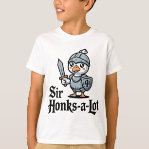 Sir Honks-A-Lot Lustiger Gänse-Ritter T-Shirt