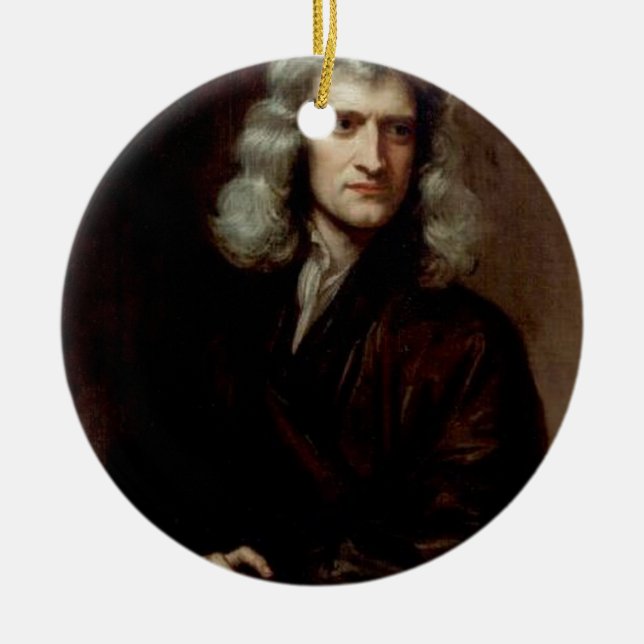 Sir Isaac Newton Keramikornament (Vorne)
