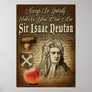 Sir Isaac Newton Poster