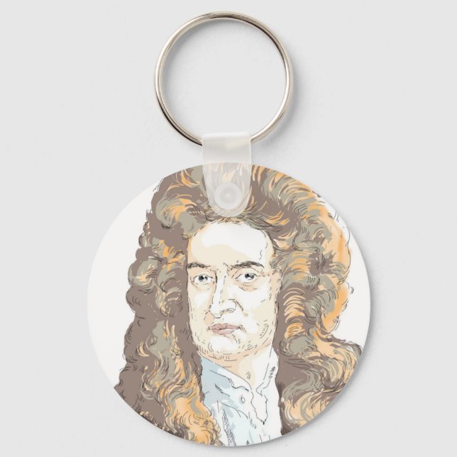 Sir Isaac Newton Schlüsselanhänger (Vorderseite)