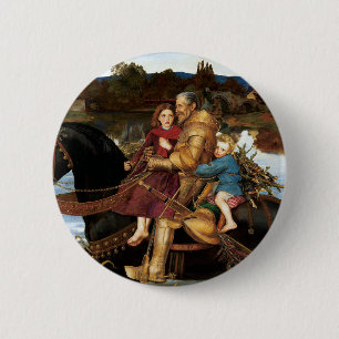 Sir Isumbras im Ford um 1857 von John Millais Button