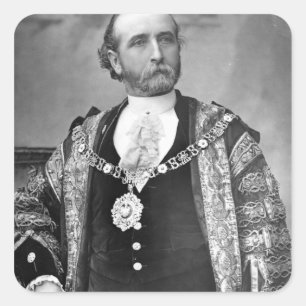 Sir James Whitehead, Oberbürgermeister von London Quadratischer Aufkleber