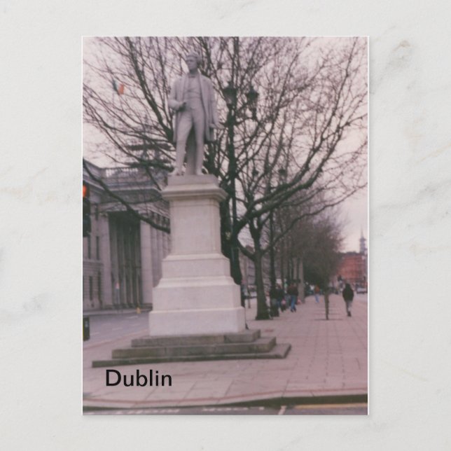 Sir John Gray Monument, O'Connell St., Dublin, Ire Postkarte (Vorderseite)