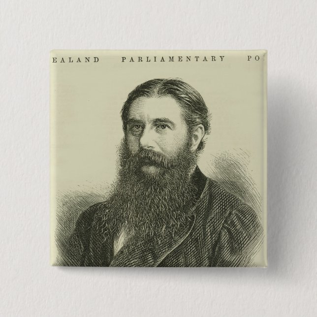 Sir Julius Vogel, KCMG Button (Vorderseite)