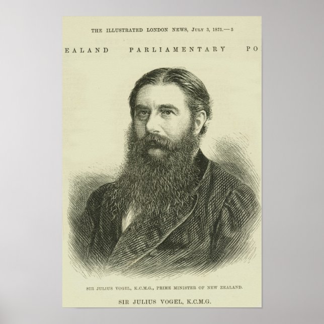 Sir Julius Vogel, KCMG Poster (Vorne)