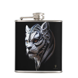 "Sir Khan" Vinyl Wrapped Flask Flachmann