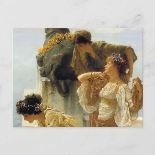 Sir Lawrence Alma-Tadema ein Zeichen der Ausgrenzu Postkarte (Vorderseite)