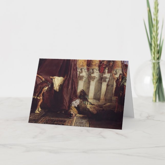 Sir Lawrence Tadema: Allee Caesar! IoSaturnalia! Karte (Vorderseite)