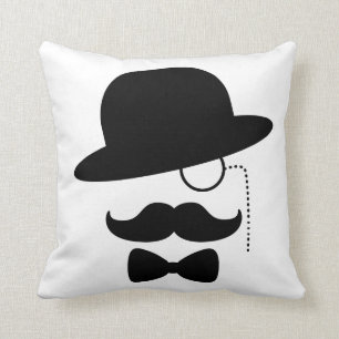 Sir mit dem Schnurrbart Kissen