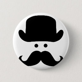 Sir Moustache Button