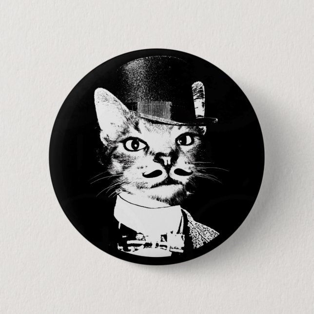 Sir Oswin Cat Button (Vorderseite)