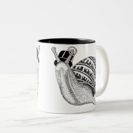 Sir Peter der Schnecke Zweifarbige Tasse