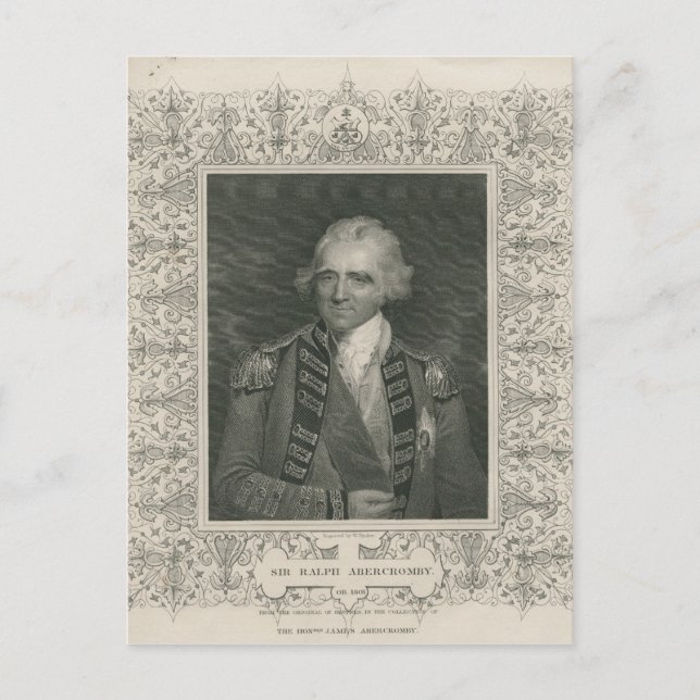 Sir Ralph Abercromby Postkarte (Vorderseite)