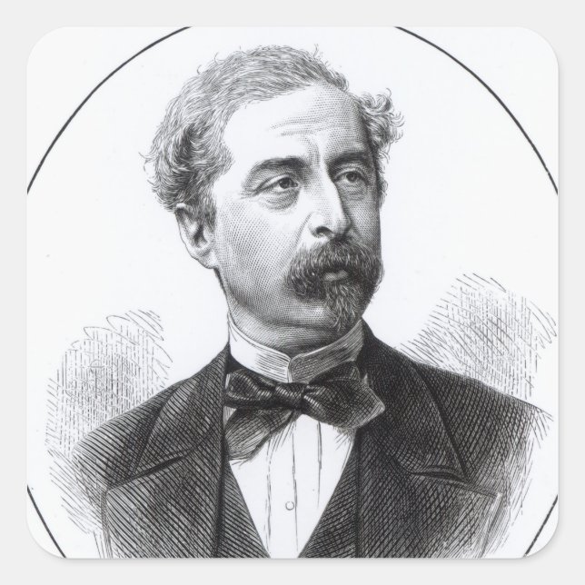 Sir Richard Wallace Quadratischer Aufkleber (Vorderseite)