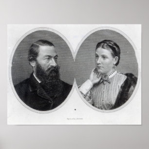 Sir Samuel und Lady Florence Baker, 1866 Poster