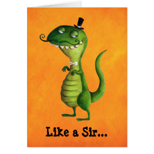 Sir T-rex mit den Schnurrbärten