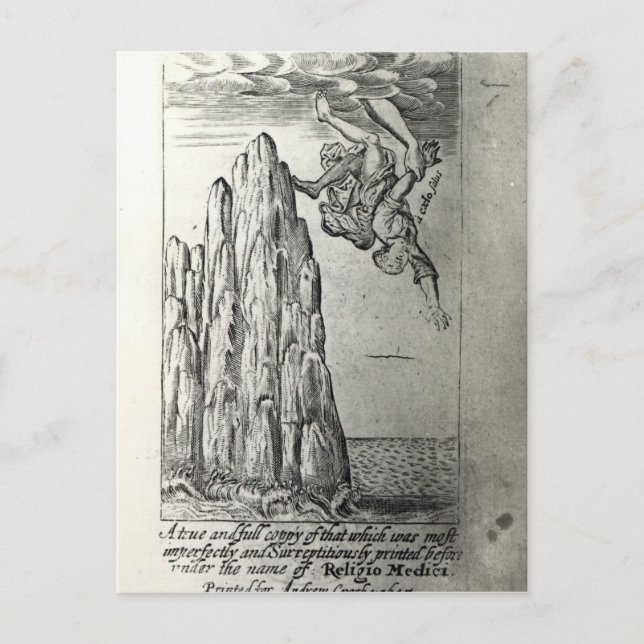 Sir Thomas Browne, 1645 Postkarte (Vorderseite)