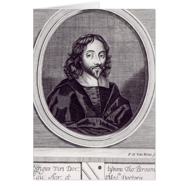 Sir Thomas Browne, graviert von Frederick (Vorne)