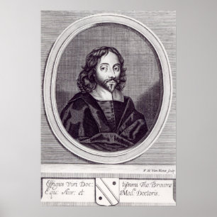 Sir Thomas Browne, graviert von Frederick Poster