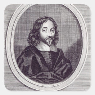 Sir Thomas Browne , graviert von Frederick Quadratischer Aufkleber
