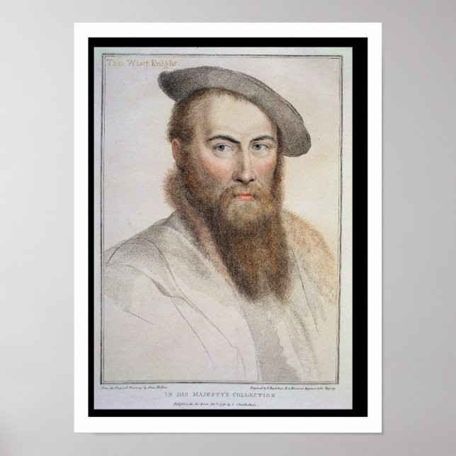 Sir Thomas Wyatt (C.1503-42) engraved by Francesco Poster (Vorne)