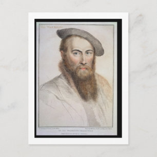 Sir Thomas Wyatt (C.1503-42) engraved by Francesco Postkarte