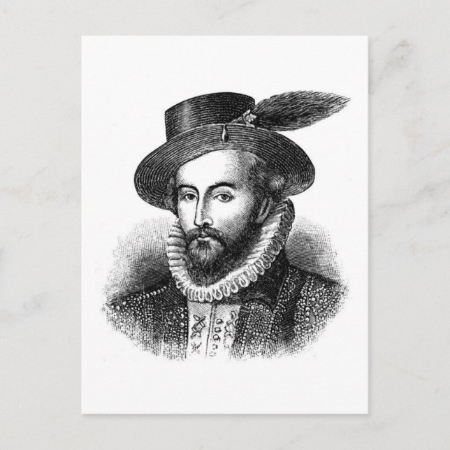 sir-walter-raleigh postkarte (Vorderseite)