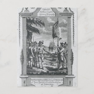 Sir Walter Raleigh Postkarte