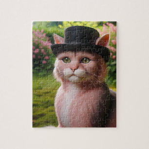 Sir Whiskers die Katze in Blüte