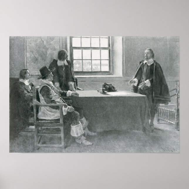 Sir William Berkeley Surrendering Poster (Vorne)