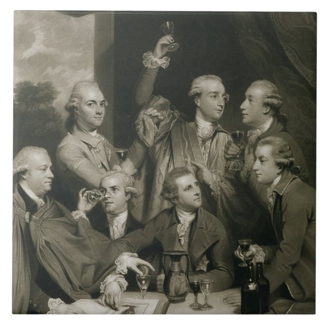 Sir William Hamilton (1730-1803) mit anderem Fliese (Vorderseite)