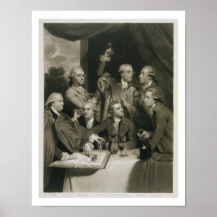 Sir William Hamilton (1730-1803) mit anderem Poster
